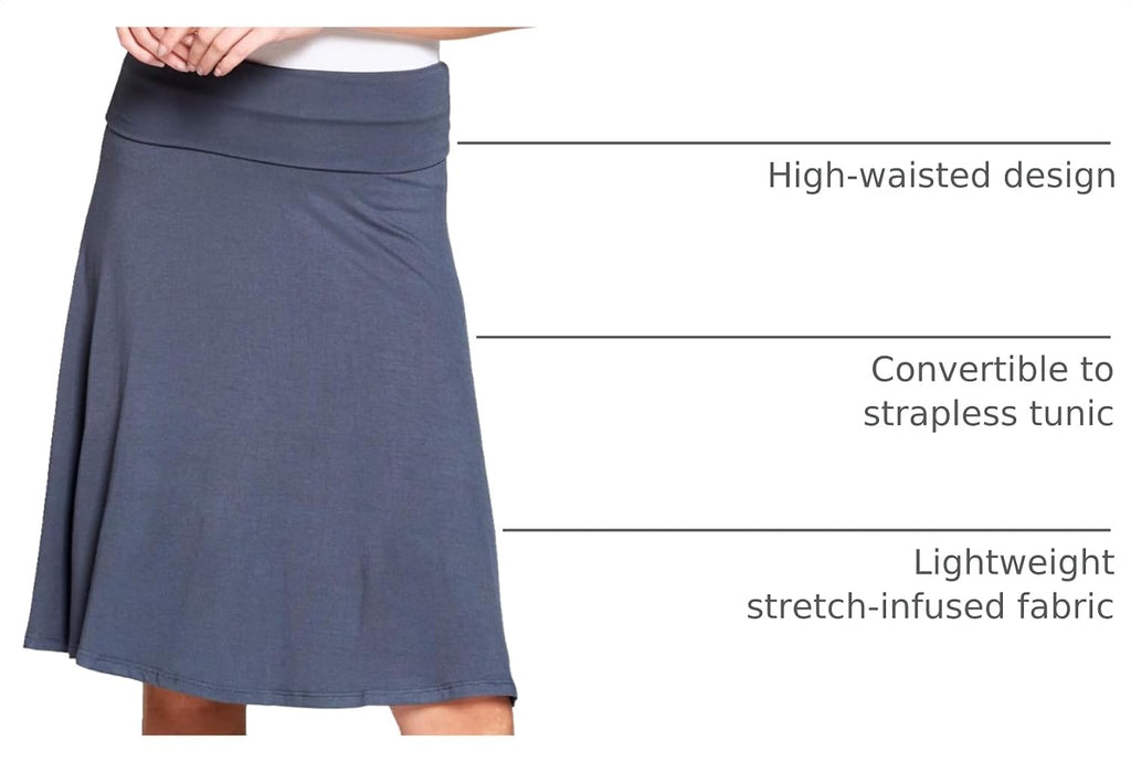 Popana Midi Skirt for Women, Flowy Skirts for Women Midi Length