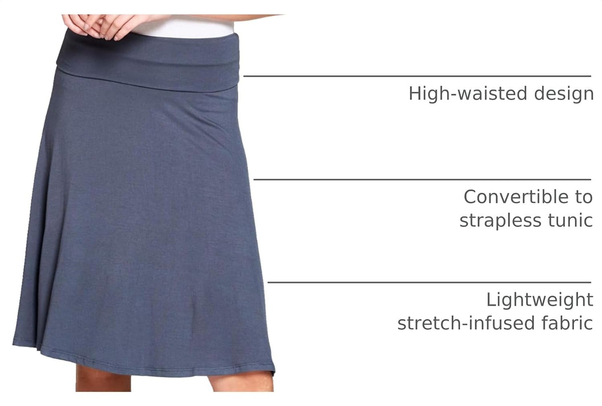 Popana Midi Skirt for Women, Flowy Skirts for Women Midi Length