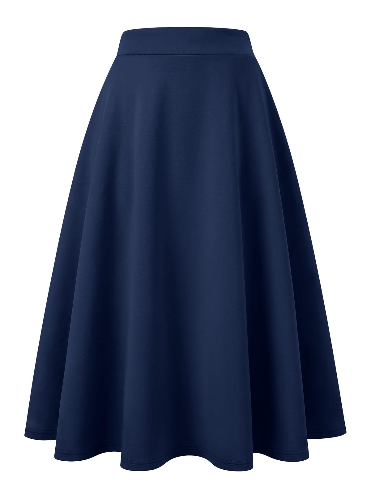 ANRABESS Women's A-Line Elastic High Waist Midi Skirts
