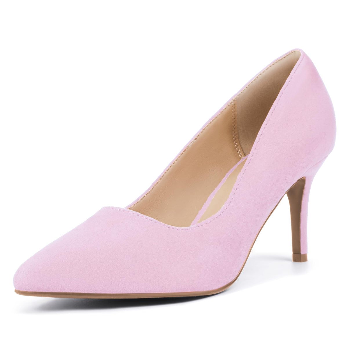 IDIFU High Closed Toe Heels Women's Pumps Pointed Stiletto Dress Shoes
