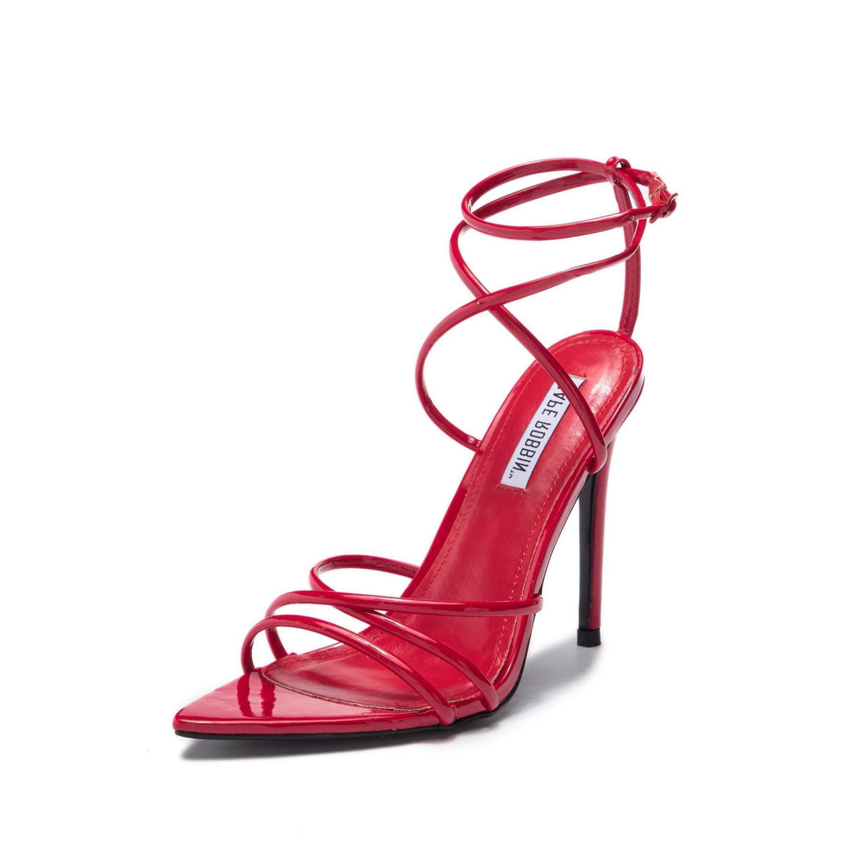 Cape Robbin Women's Strappy Pointy Open Toe Ankle Strap Stiletto Sandal-Ada