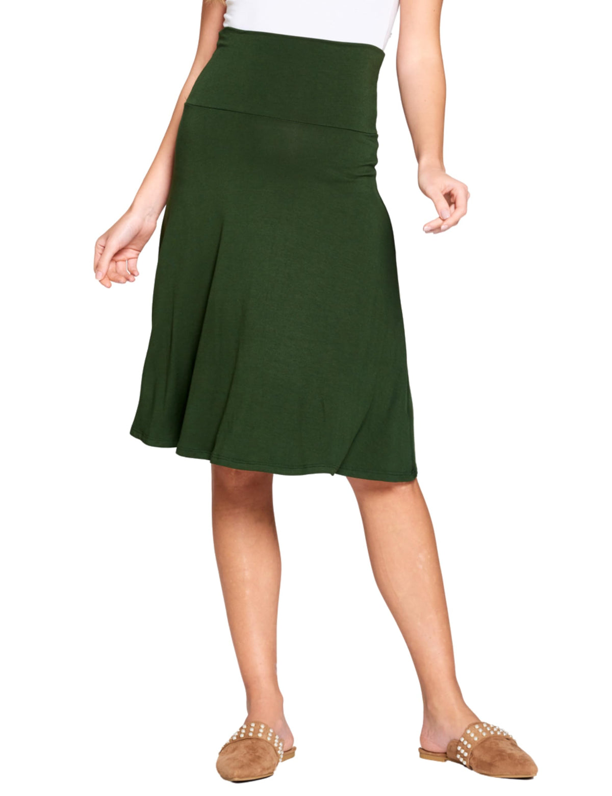 Popana Midi Skirt for Women, Flowy Skirts for Women Midi Length