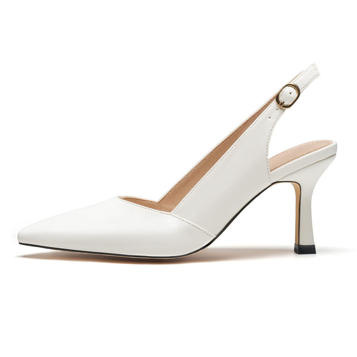 VICKI·VICKI Slingback Kitten Heels for Women Pointed Closed Toe Heels Dressy Pumps Shoes for Wedding Office Party