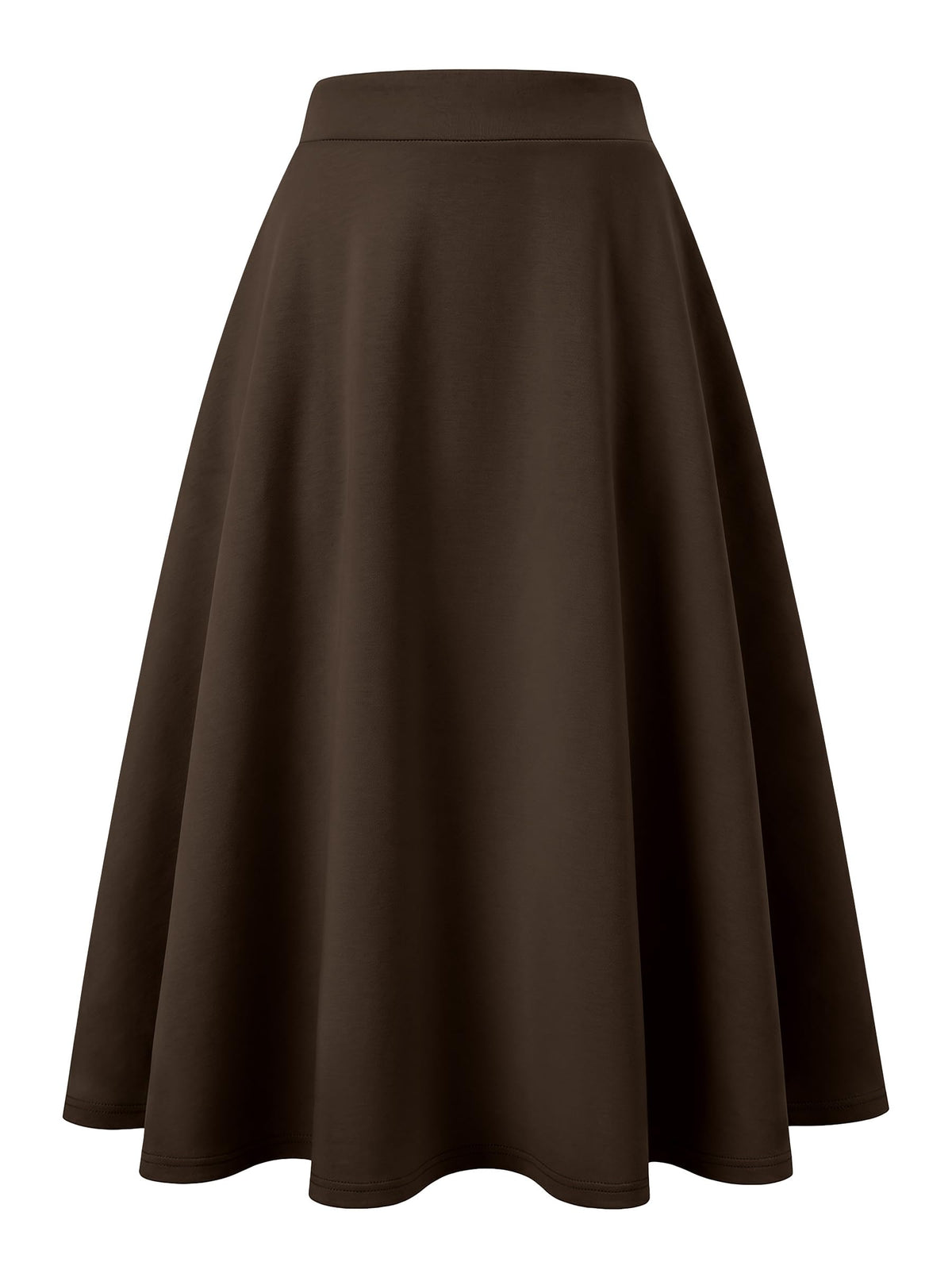 ANRABESS Women's A-Line Elastic High Waist Midi Skirts