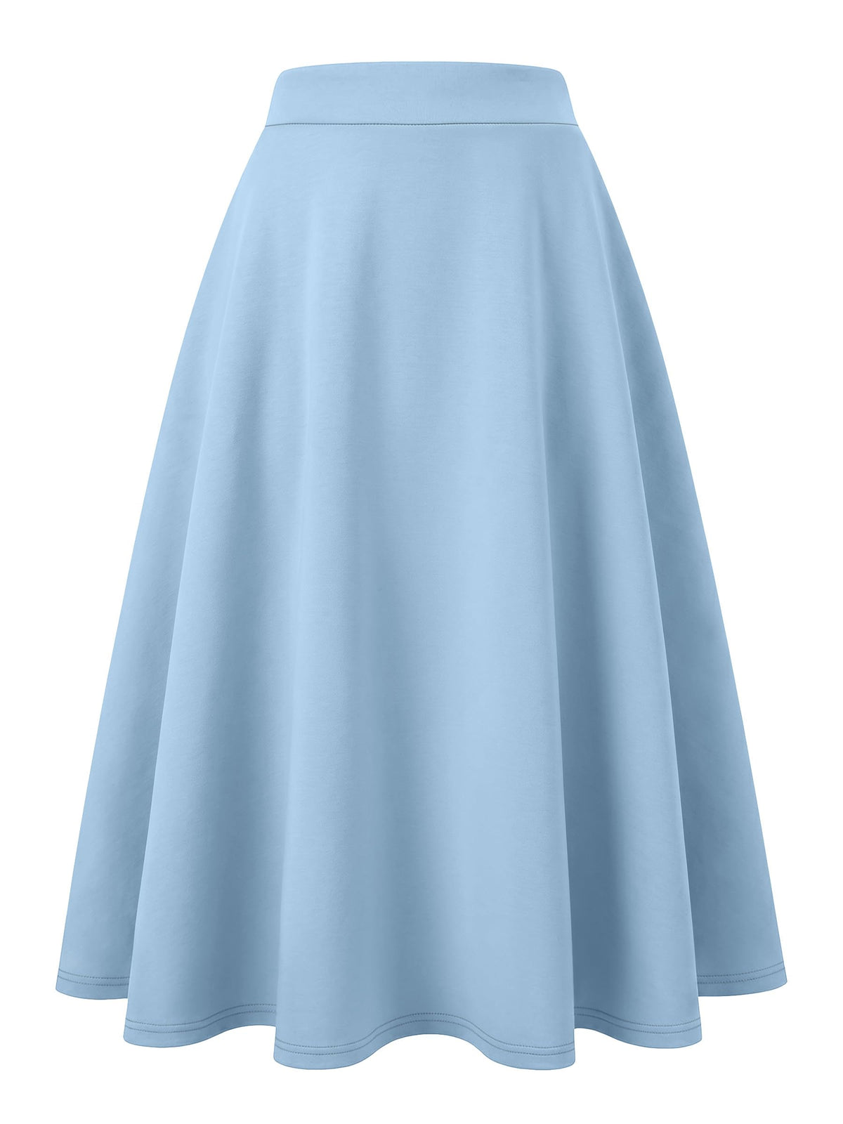 ANRABESS Women's A-Line Elastic High Waist Midi Skirts