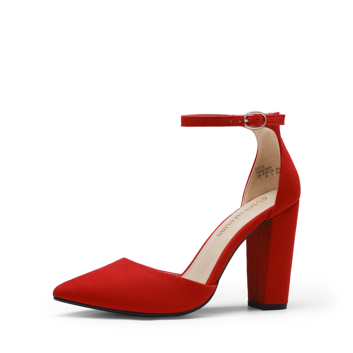 DREAM PAIRS Women's Coco High Heels Chunky Pumps
