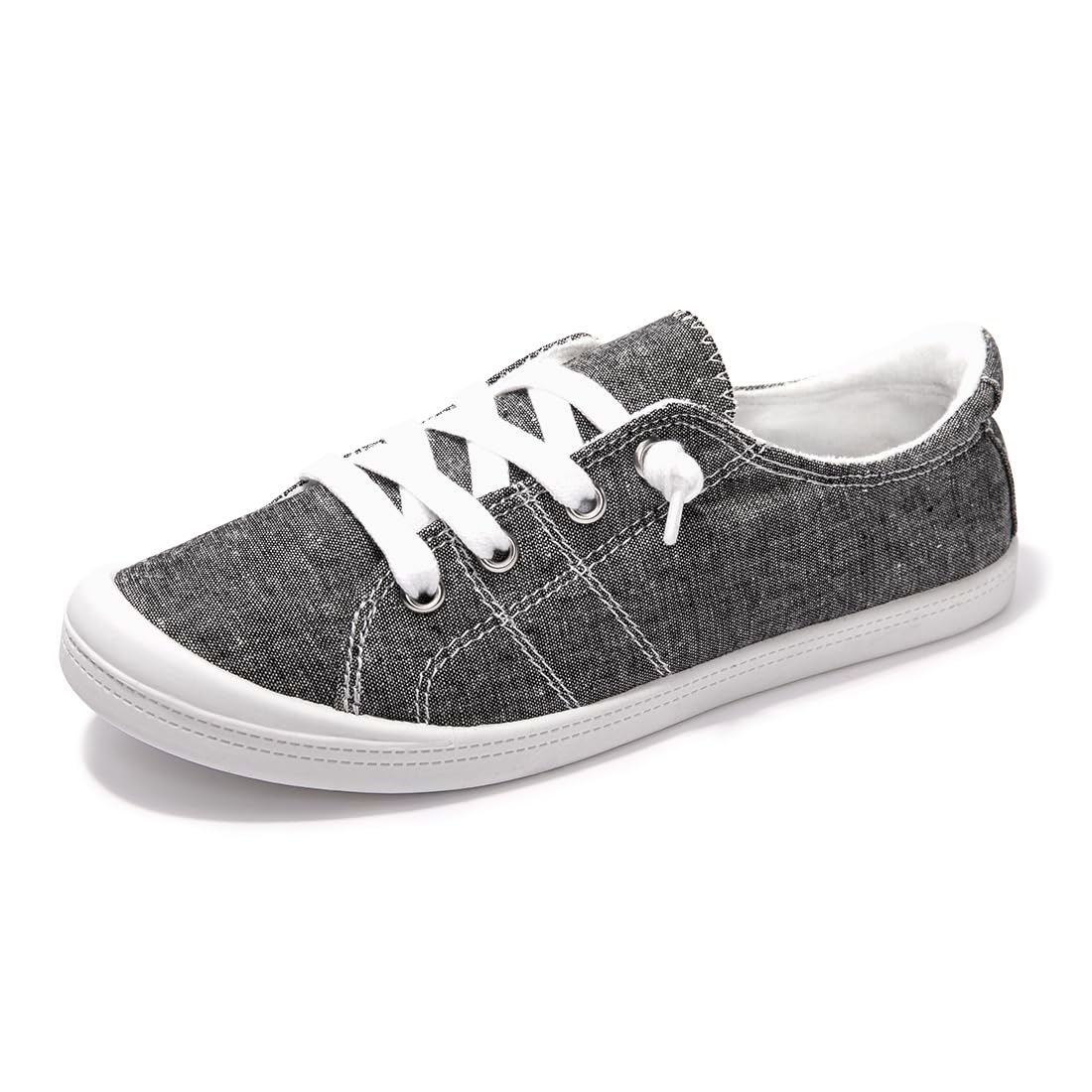 Women's Slip-On Canvas Sneakers, Low Top Walking Shoes