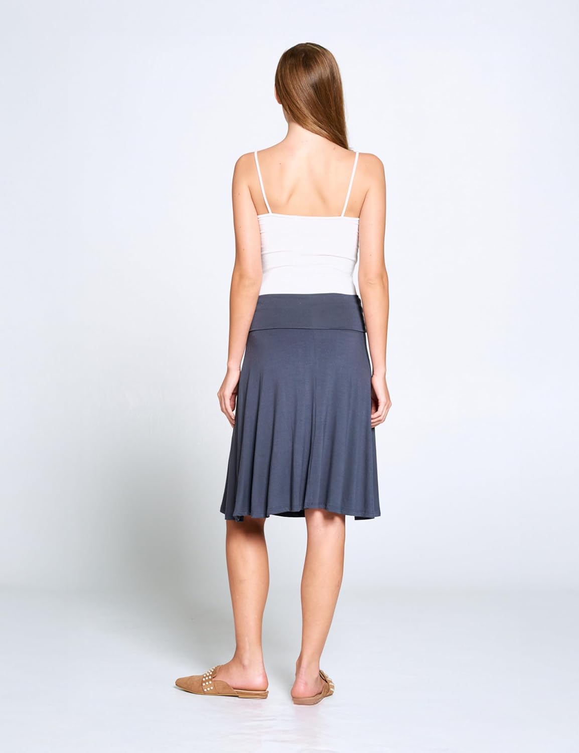 Popana Midi Skirt for Women, Flowy Skirts for Women Midi Length
