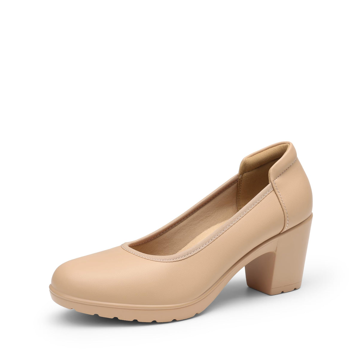 DREAM PAIRS Women's Chunky Round Toe Dress Shoes