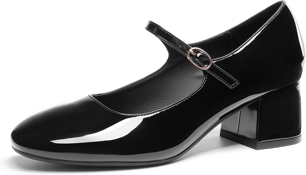 DREAM PAIRS Women's Mary Jane Shoes Low Chunky Heel Pumps