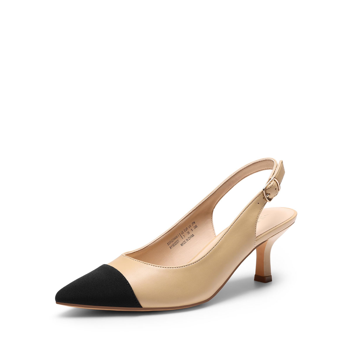 DREAM PAIRS Women's Kitten Slingback Heels Pumps