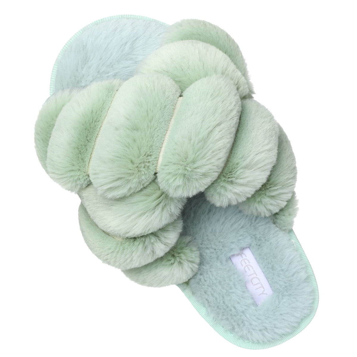 JIASUQI Womens Slippers Fuzzy Fluffy House Slippers for Women House Shoes