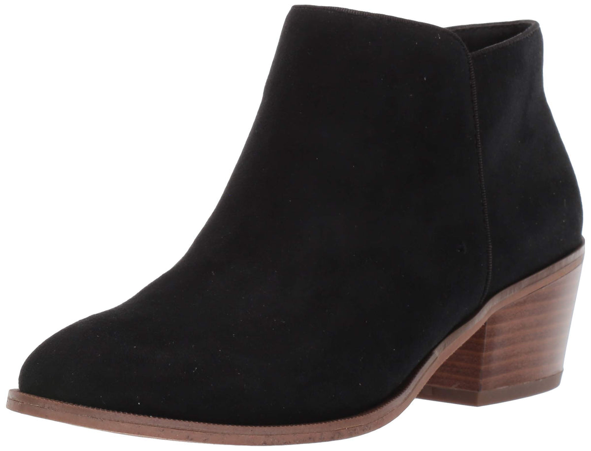 Amazon Essentials Women's Low Heel Ankle Boots with Side Zipper, Stacked Block Heel