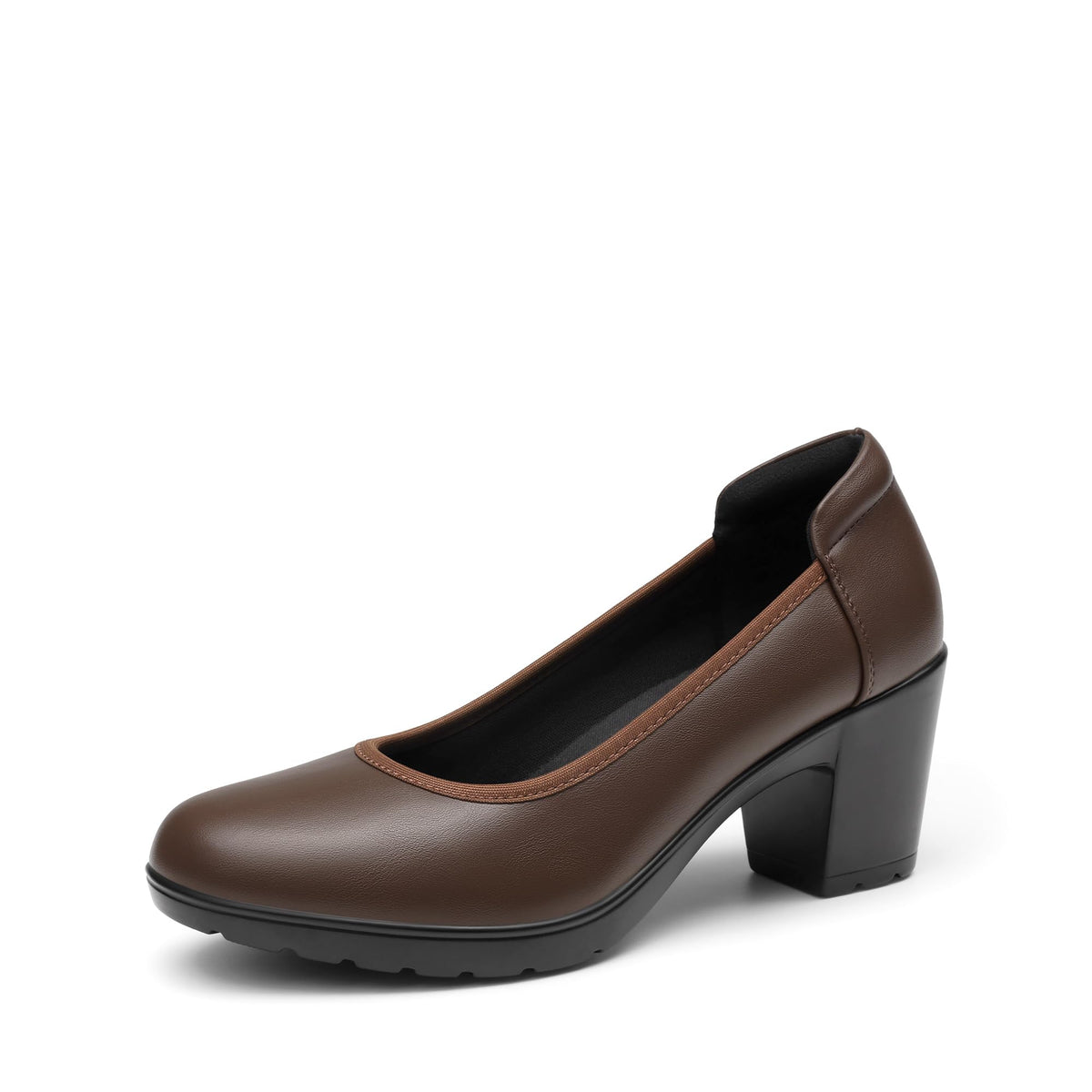 DREAM PAIRS Women's Chunky Round Toe Dress Shoes