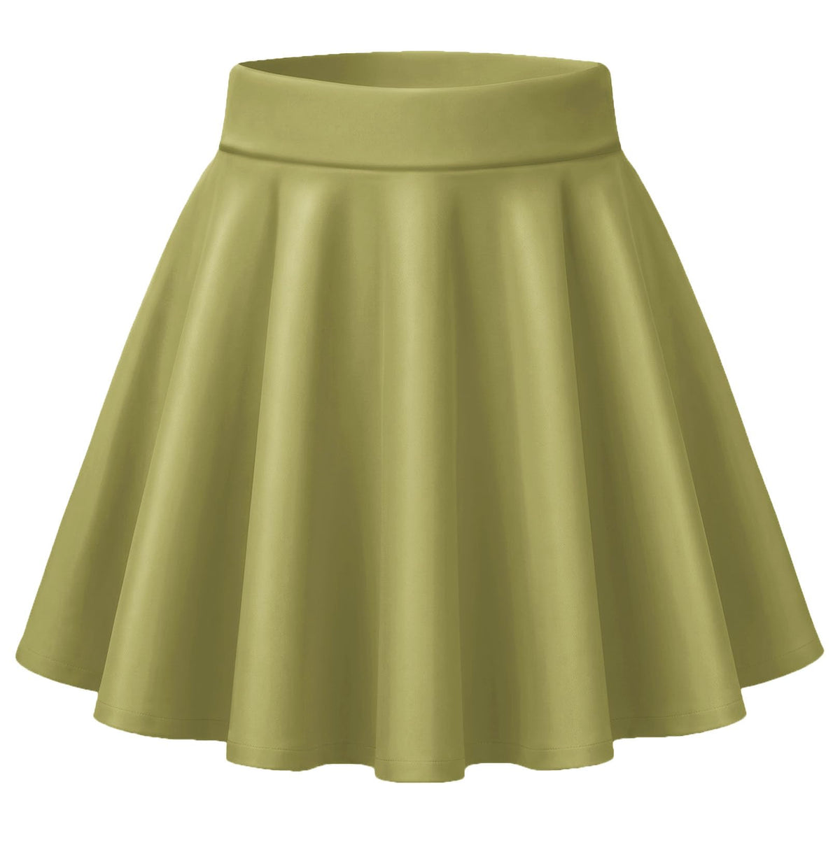 Zeagoo Women's Skirt Basic Mini Skater Skirt 2026 Summer Skirts Stretchable High Waist A-Line Party Club Skirts
