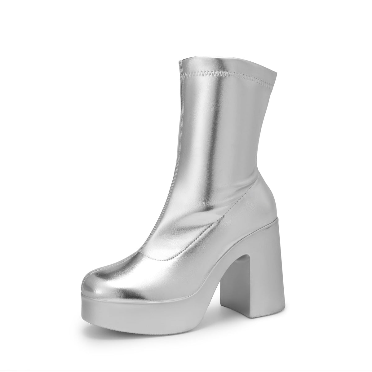 DREAM PAIRS Women's Gogo Ankle Boots Platform Shoes