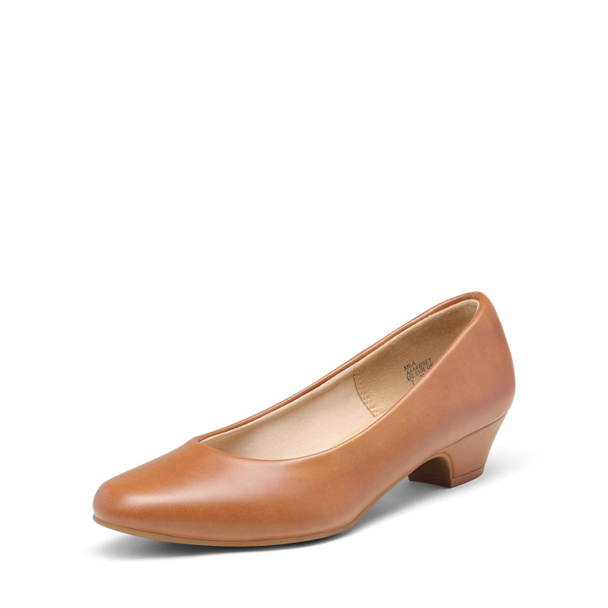 DREAM PAIRS Women's Low Chunky Heel Pump Dress Shoes
