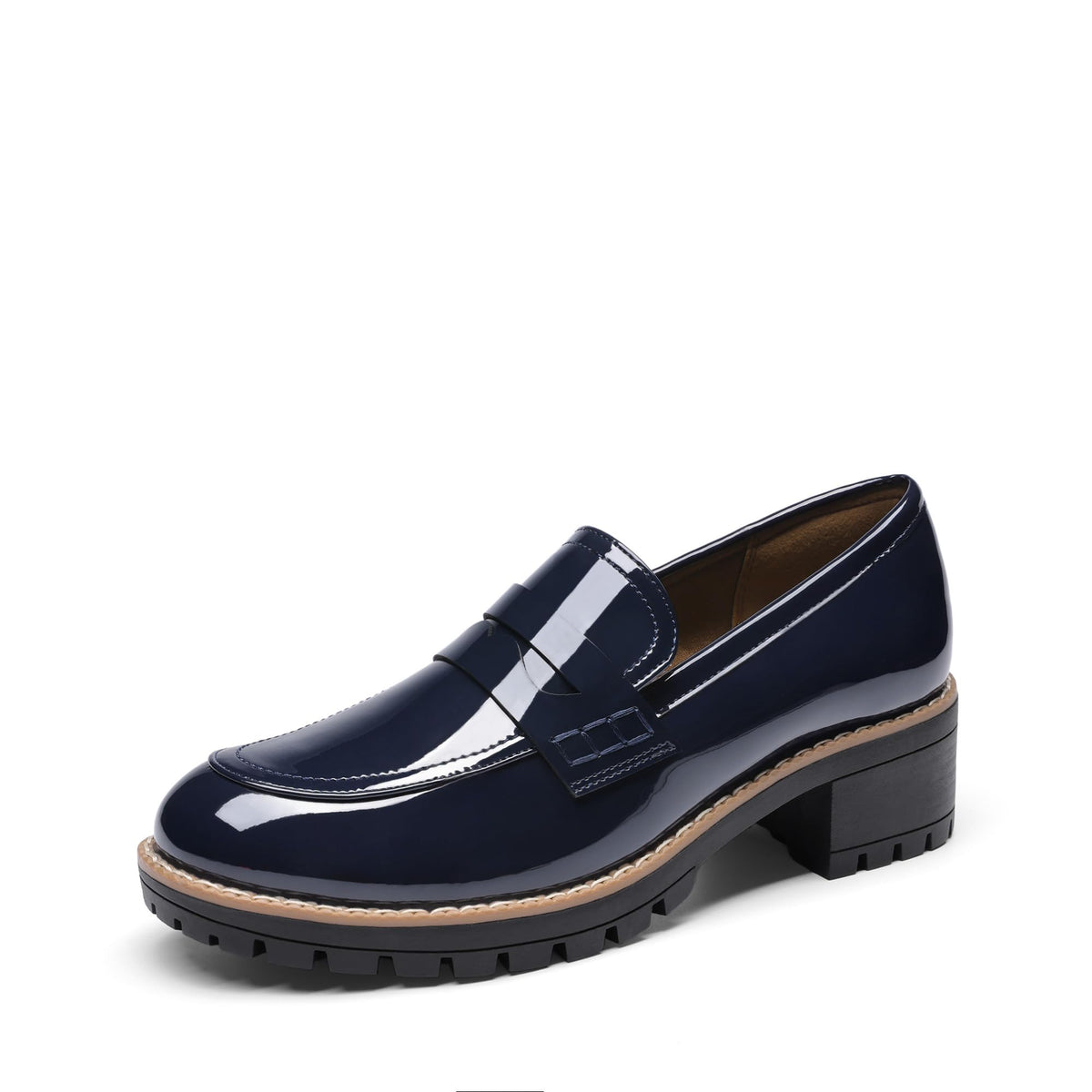 DREAM PAIRS Women's Penny Chunky Loafers Work Shoes