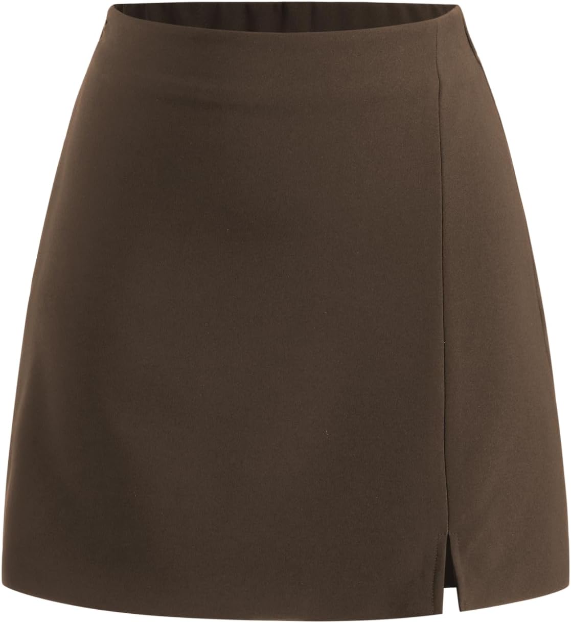 CIDER Mini Skirt High Waist Split Party Basic A Line Skirt