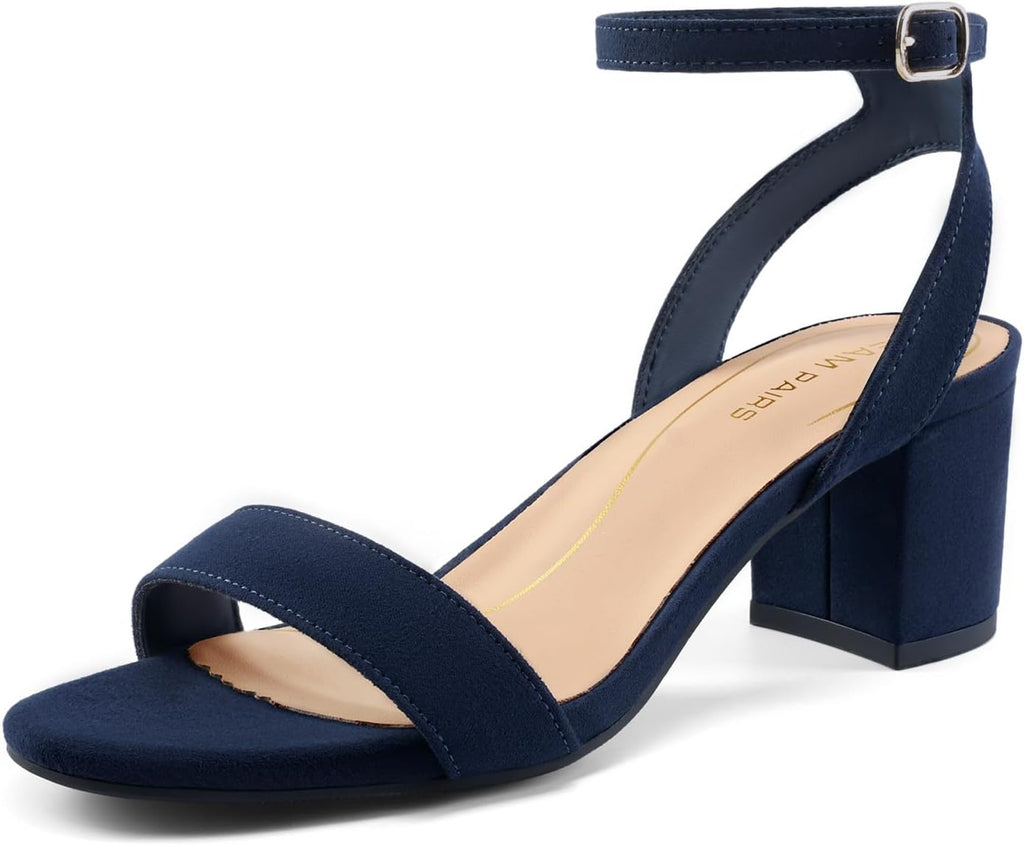 DREAM PAIRS Women's Low Chunky Heels Sandals