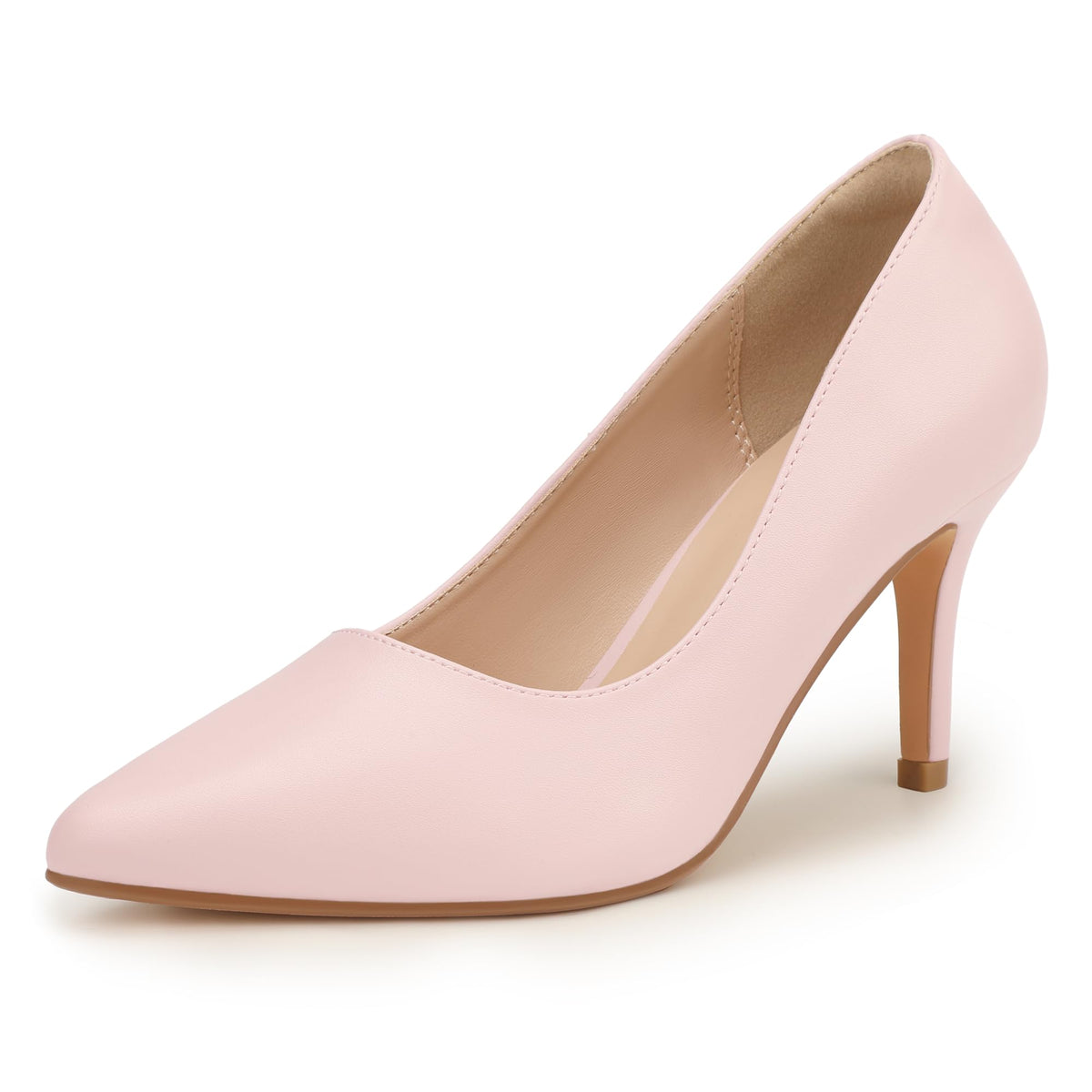 IDIFU High Closed Toe Heels Women's Pumps Pointed Stiletto Dress Shoes