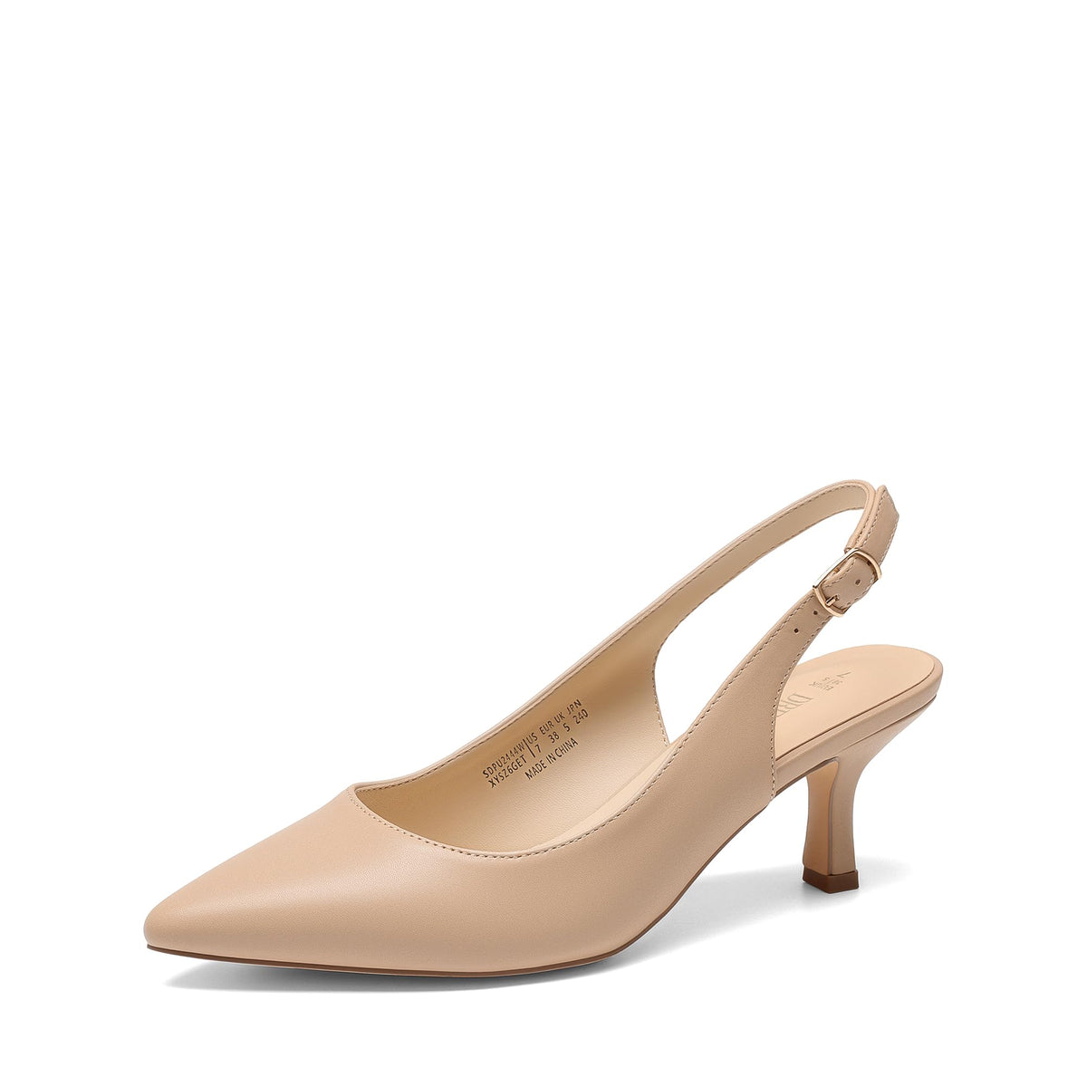 DREAM PAIRS Women's Kitten Slingback Heels Pumps
