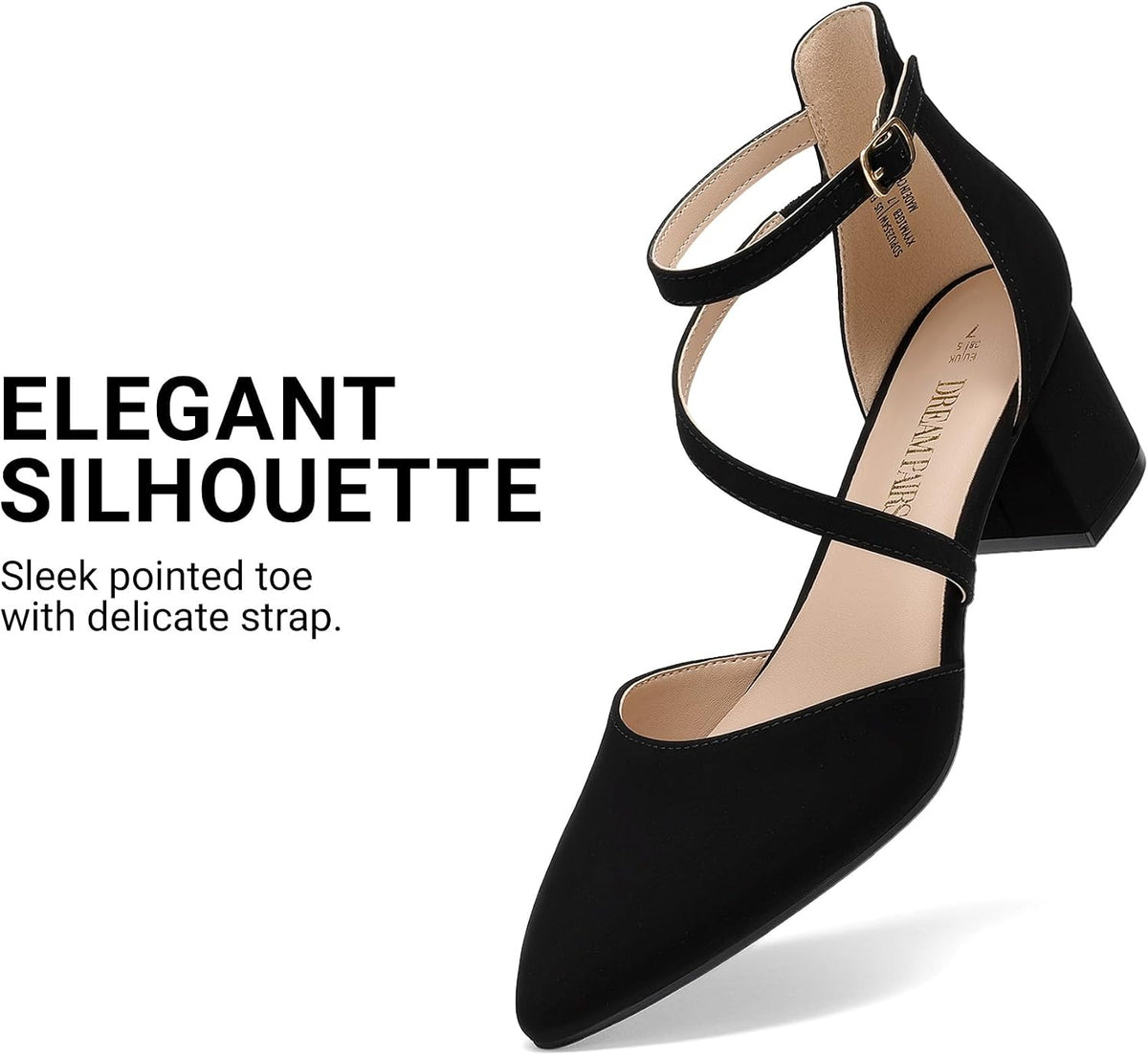 DREAM PAIRS Women's Dress Shoes Block Heels Pumps