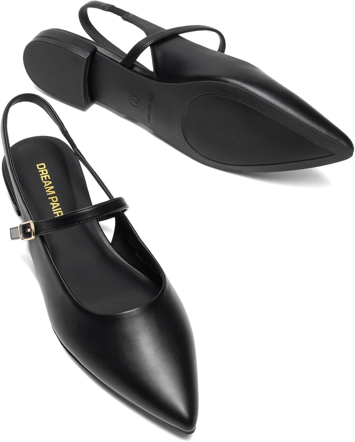 DREAM PAIRS Women's Slingback Dressy Mary Jane Ballet Flats