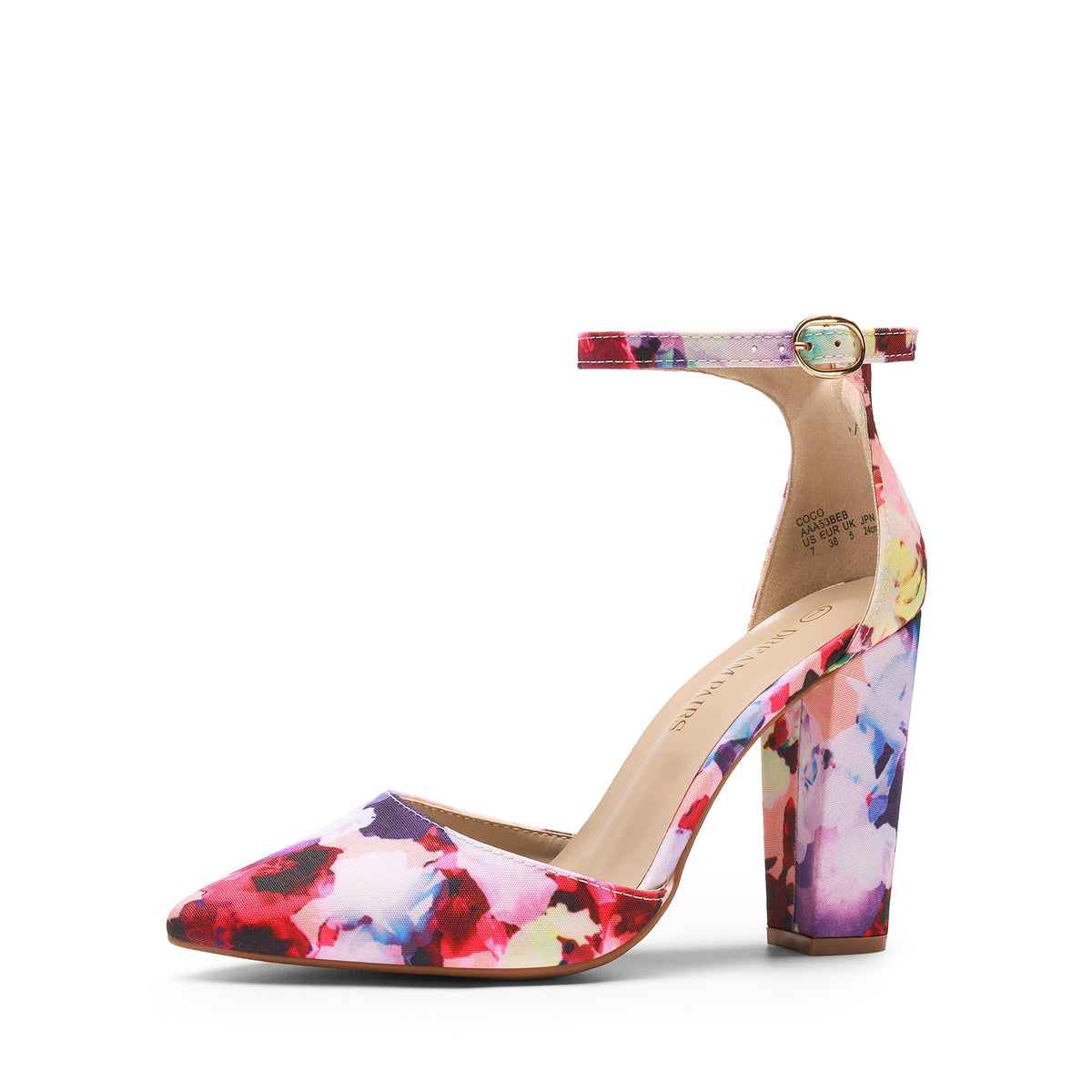 DREAM PAIRS Women's Coco High Heels Chunky Pumps