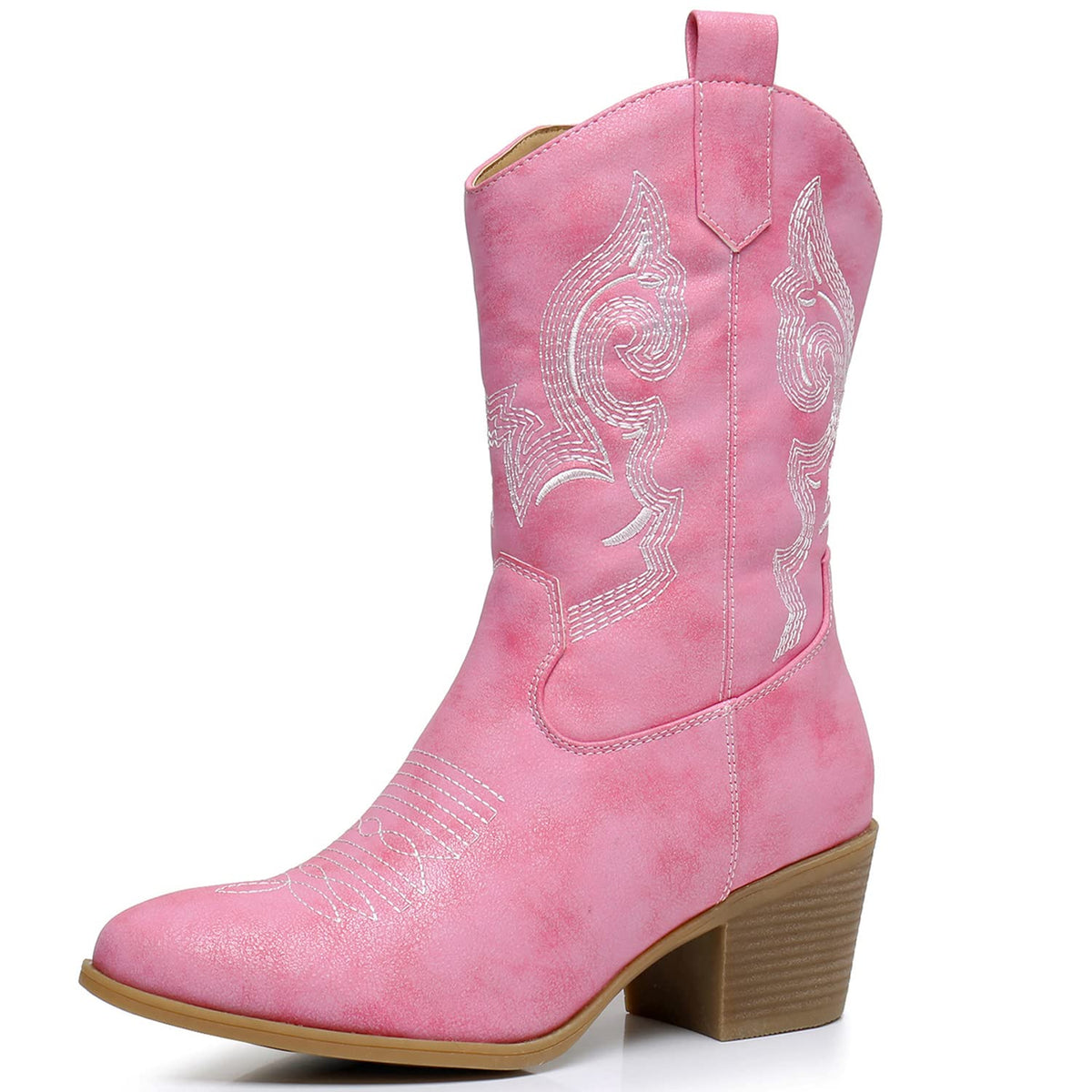 GLOBALWIN Cowboy Boots for Women, Mid-Calf Western Style