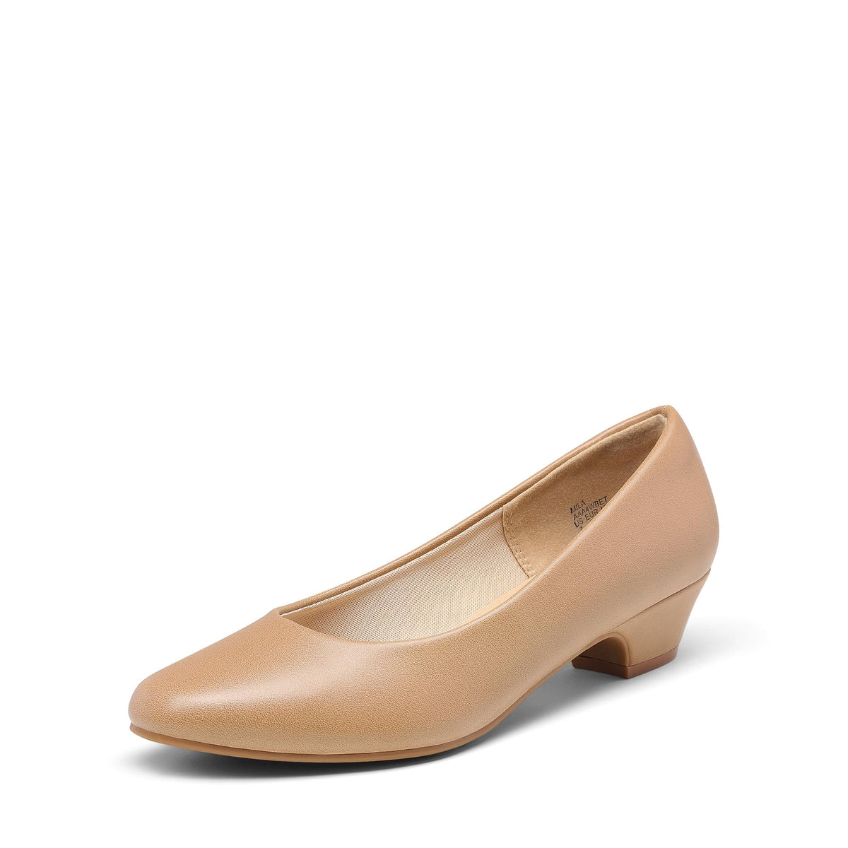 DREAM PAIRS Women's Low Chunky Heel Pump Dress Shoes