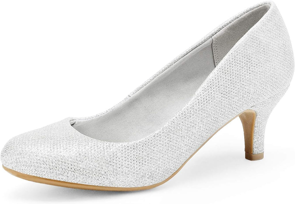 DREAM PAIRS Women's Comfortable Kitten Heels Pumps