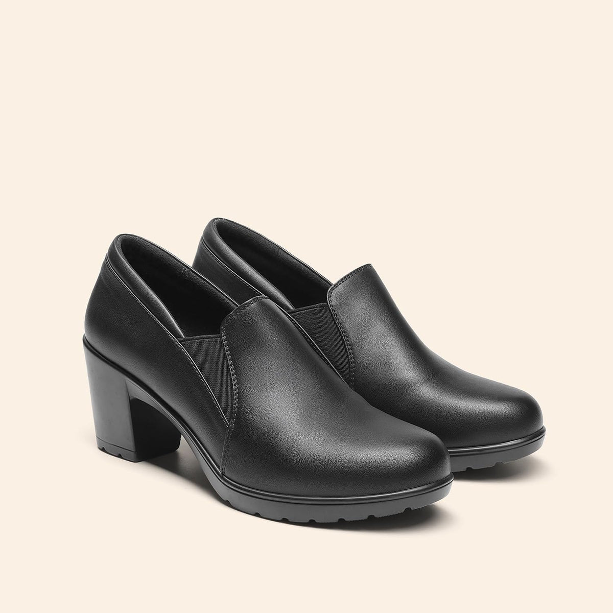 DREAM PAIRS Women's Dress Shoes Block Heel Loafers Pumps