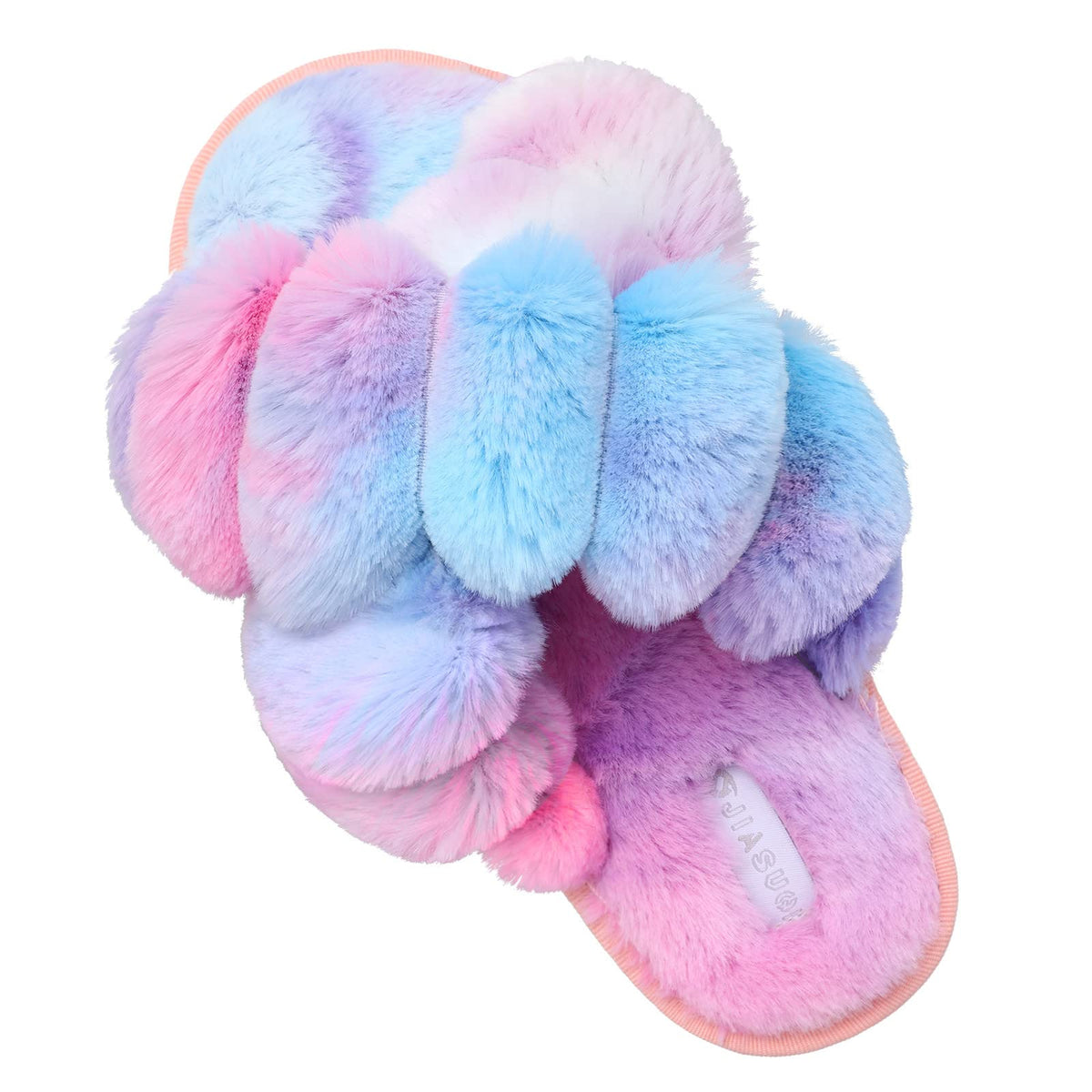 JIASUQI Womens Slippers Fuzzy Fluffy House Slippers for Women House Shoes