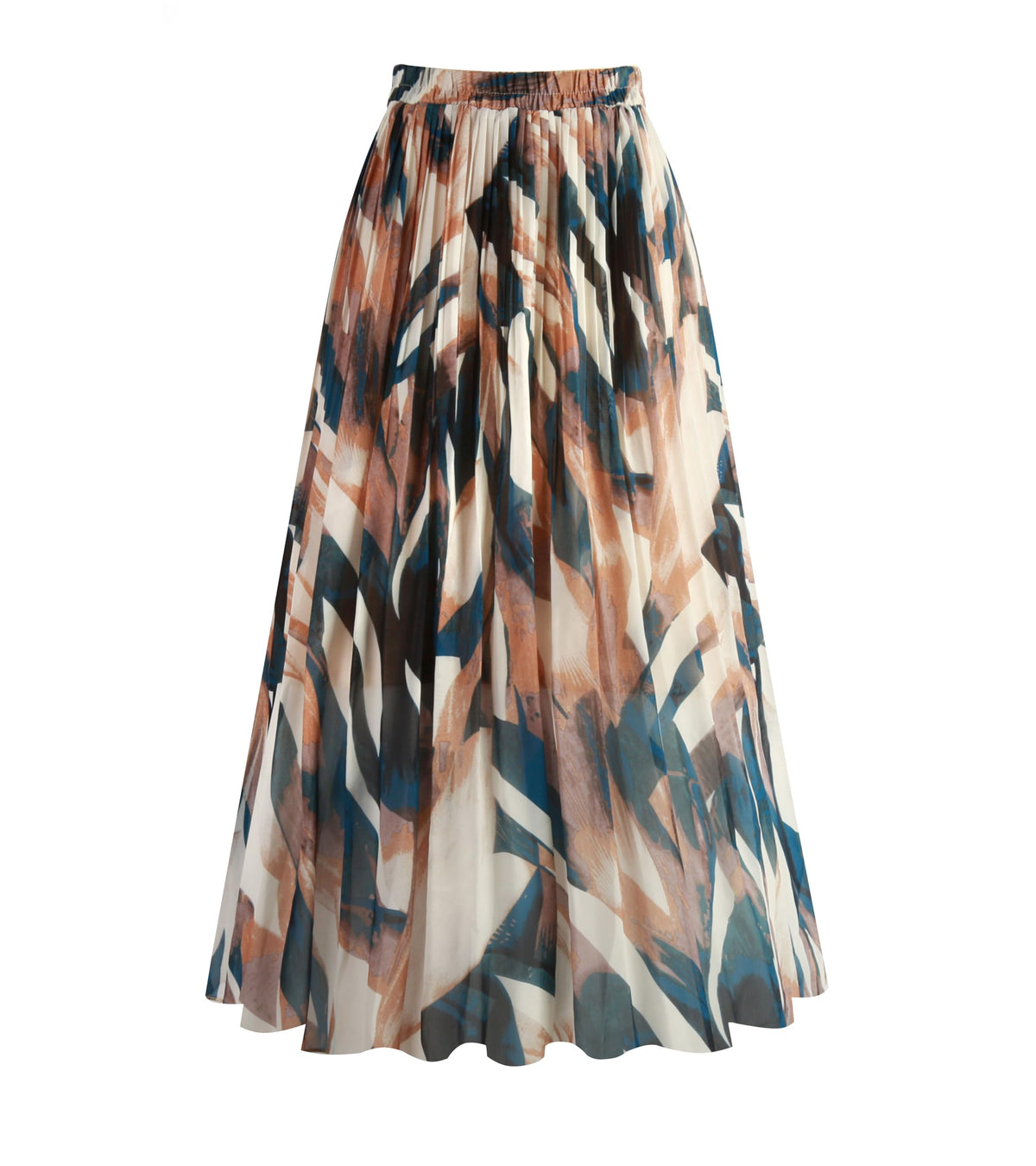 Kingfancy Women's Pleated Skirt A-Line Midi Skirts