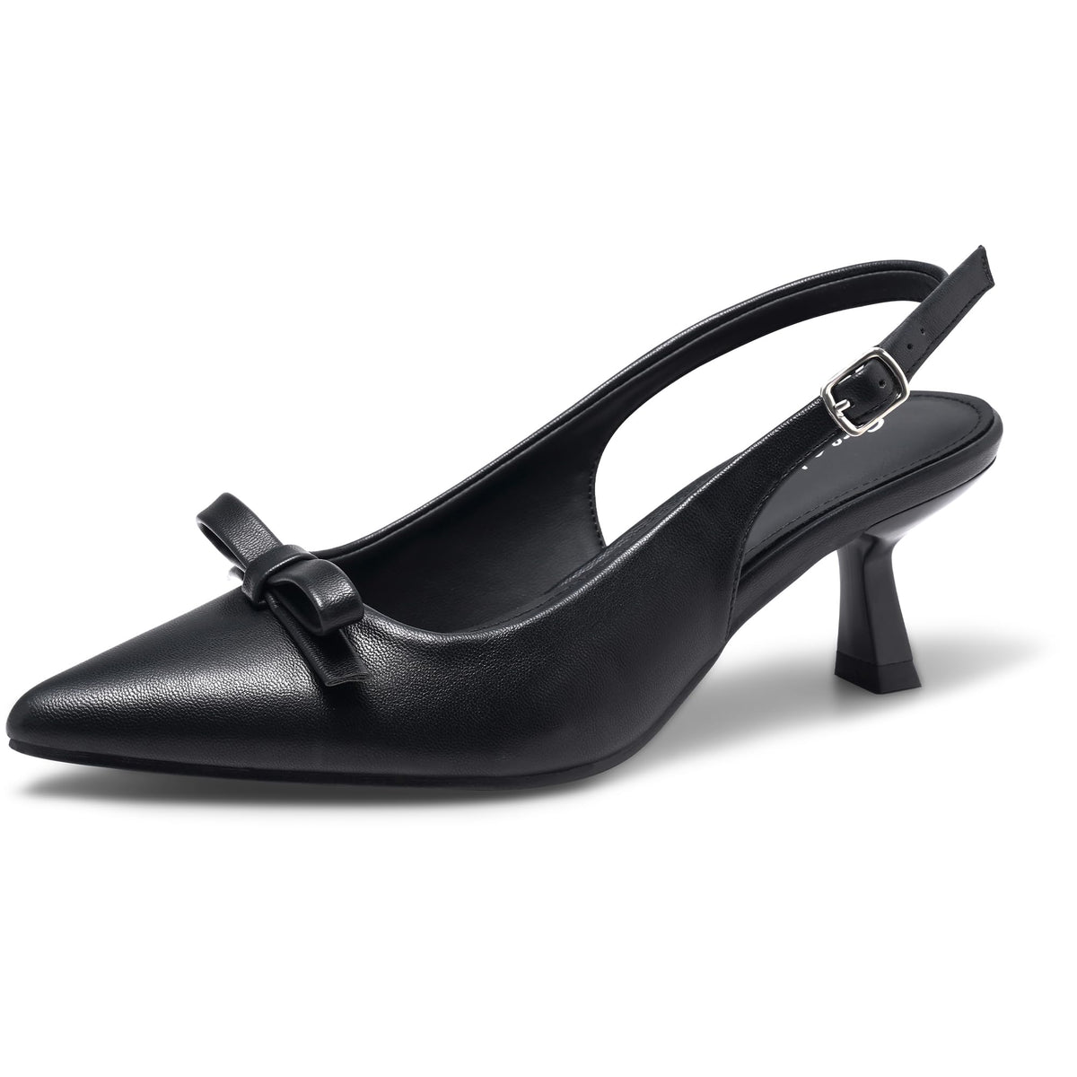 Greatonu Women's Kitten Heels Pointed Toe Slingback Dress Pumps Shoes