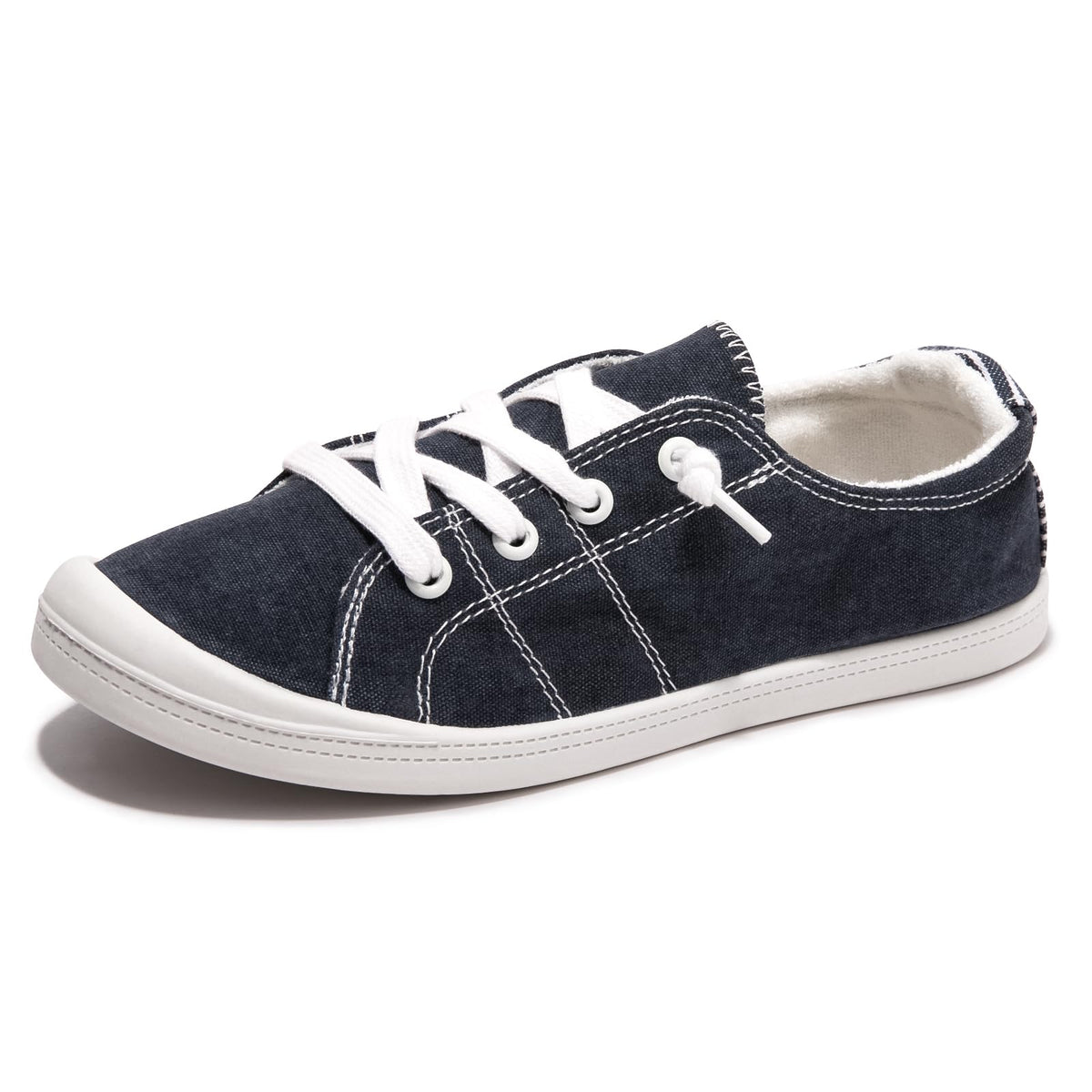 Women's Slip-On Canvas Sneakers, Low Top Walking Shoes