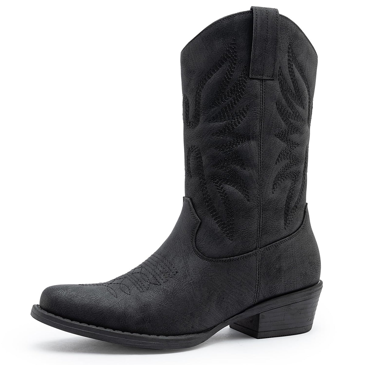 GLOBALWIN Cowboy Boots for Women, Mid-Calf Western Style