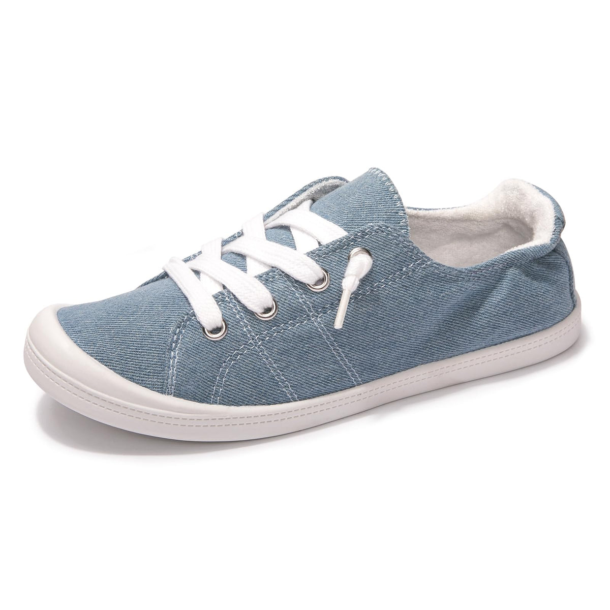 Women's Slip-On Canvas Sneakers, Low Top Walking Shoes