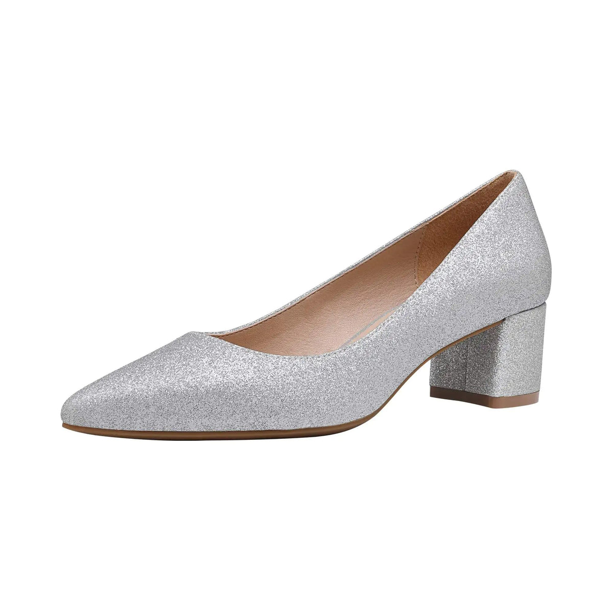 DREAM PAIRS Women's Chunky Low Block Heel Pumps