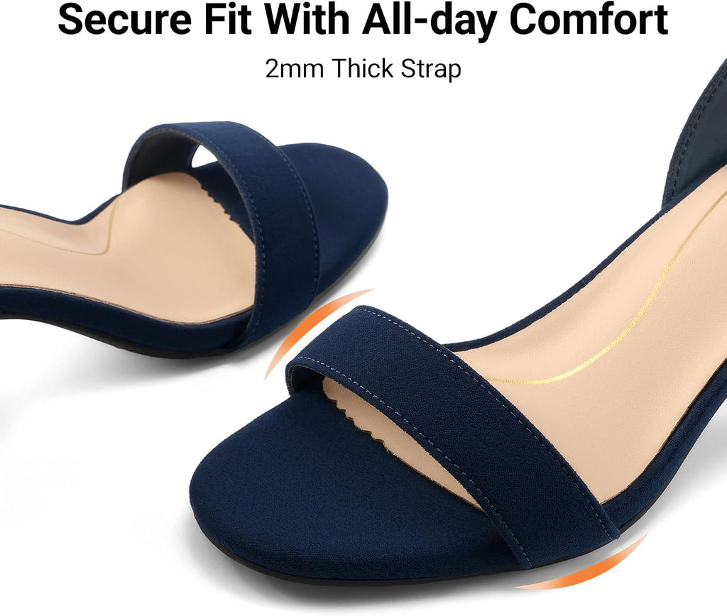 DREAM PAIRS Women's Low Chunky Heels Sandals