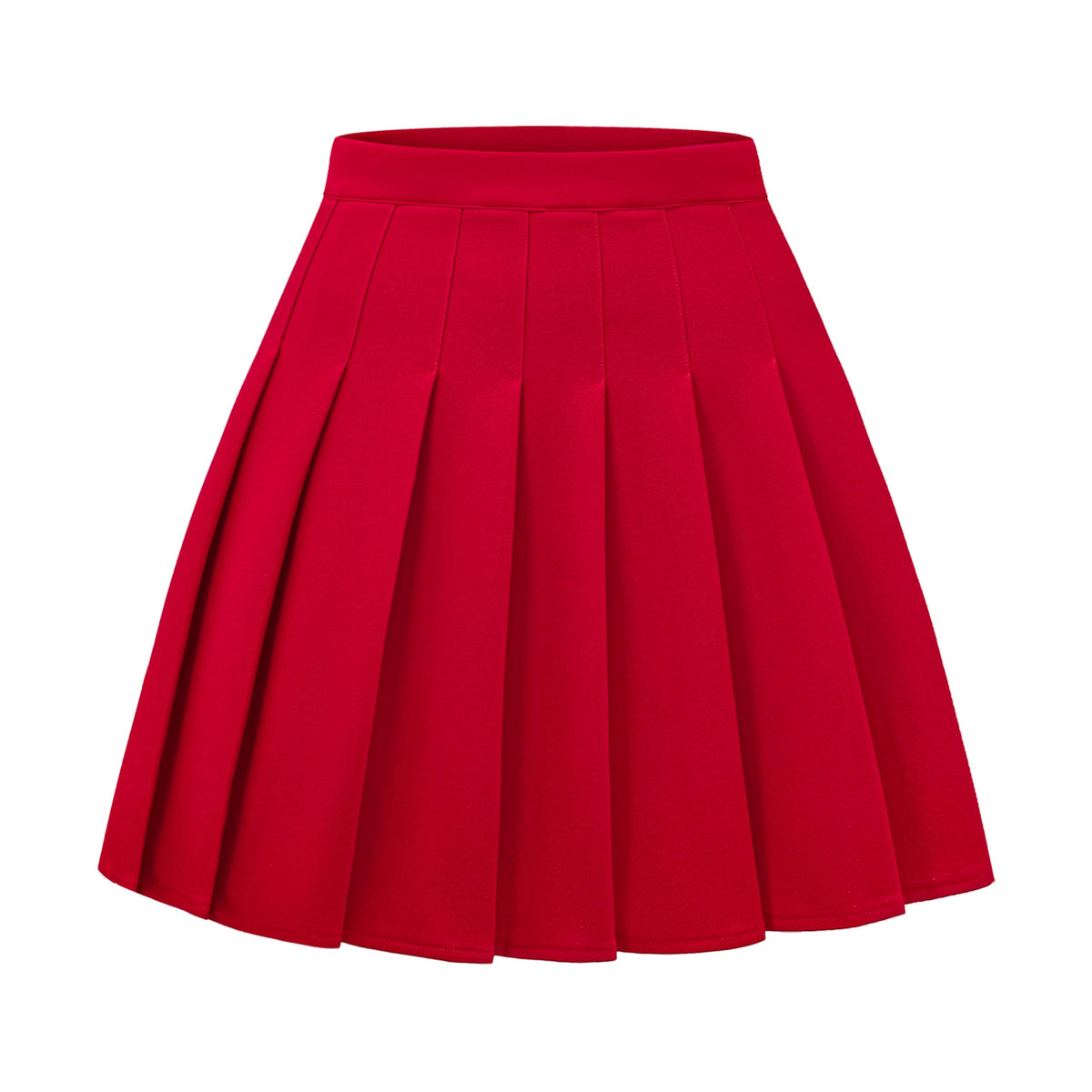 DRESS NICES Women Pleated Skirt A-Line Short Mini Basic Skirt School Uniform Cheerleader Skirts Skater Skirt