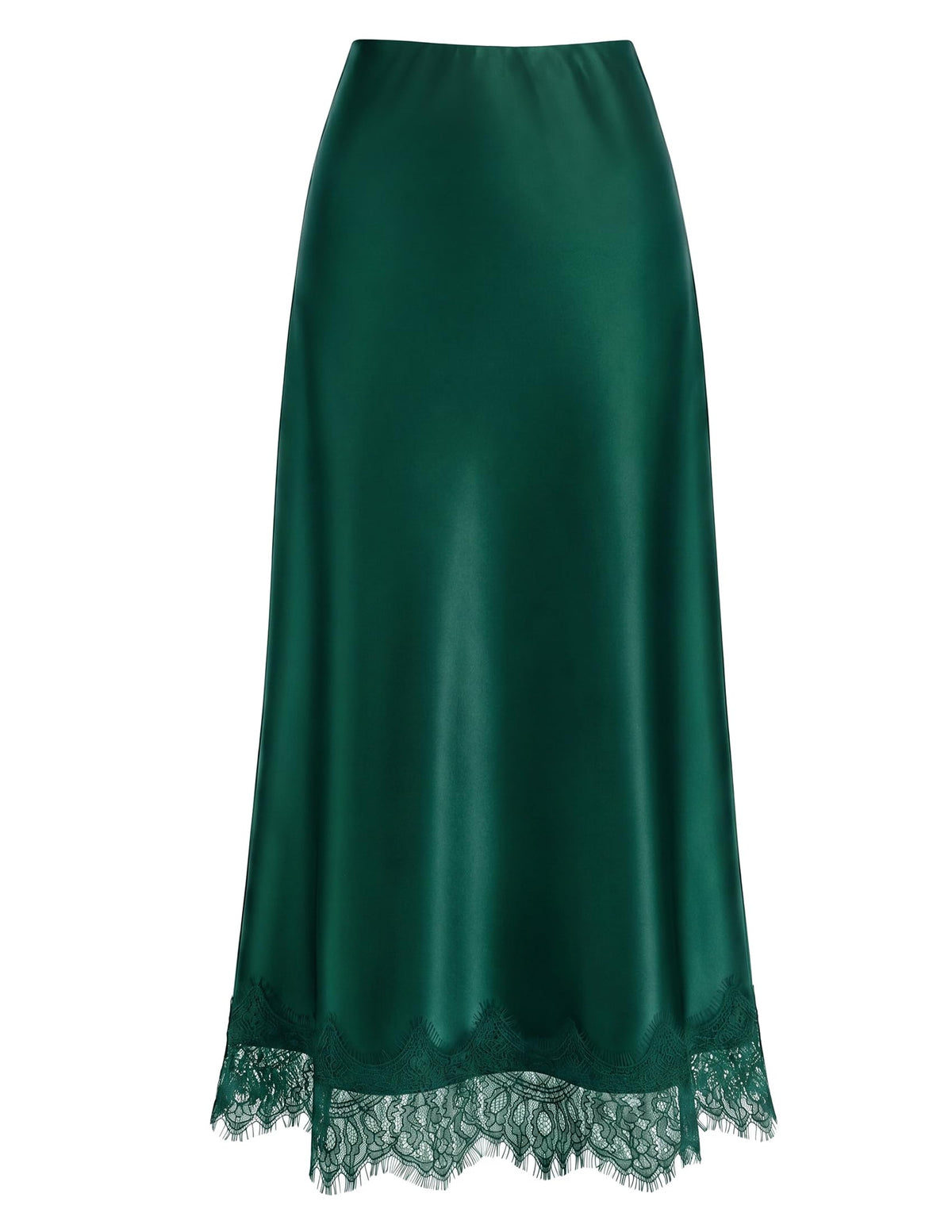 ZESICA Women's Lace Satin Maxi Skirts Fall 2026 Business Casual Long Skirt