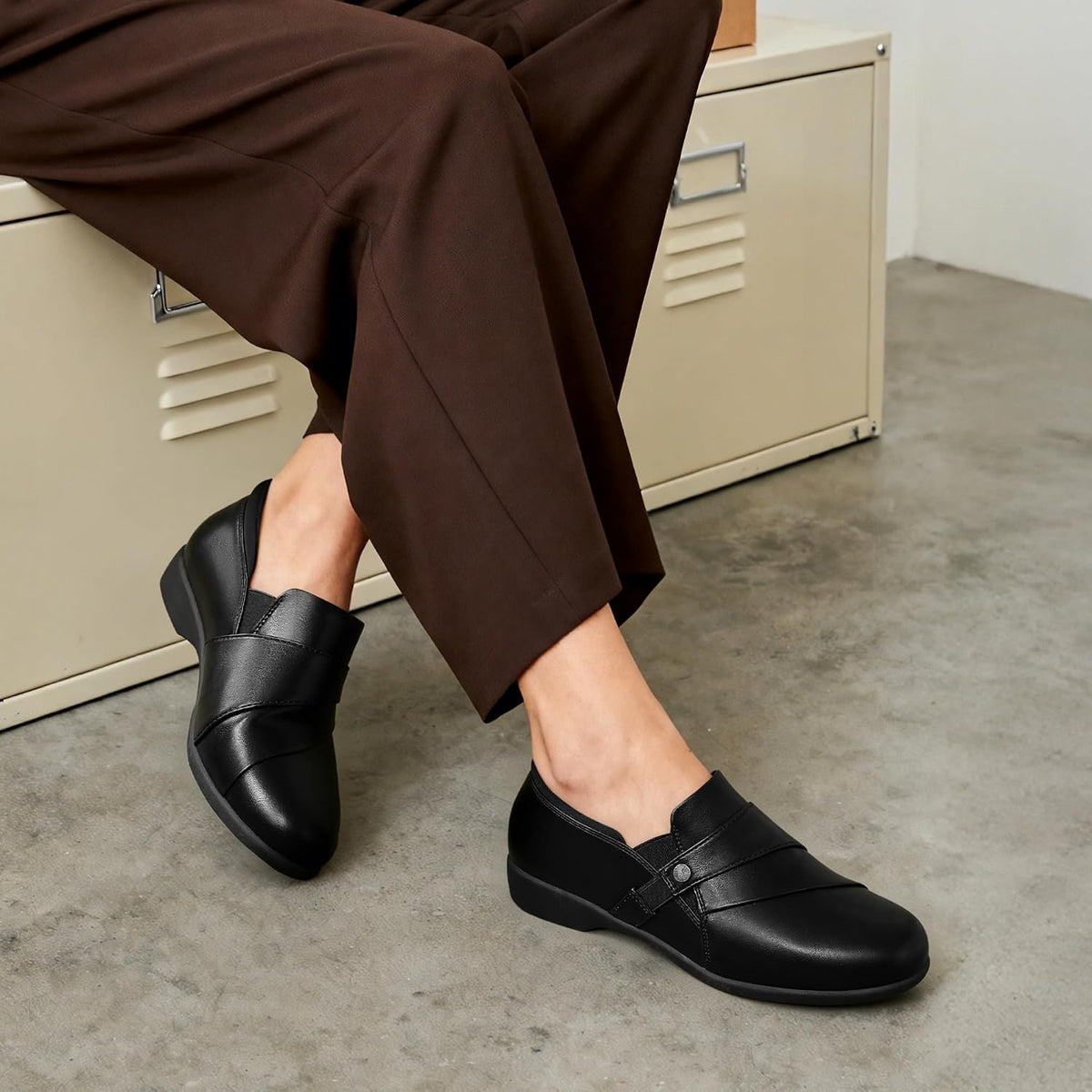 DREAM PAIRS Women Comfort Business Casual Dressy Loafers