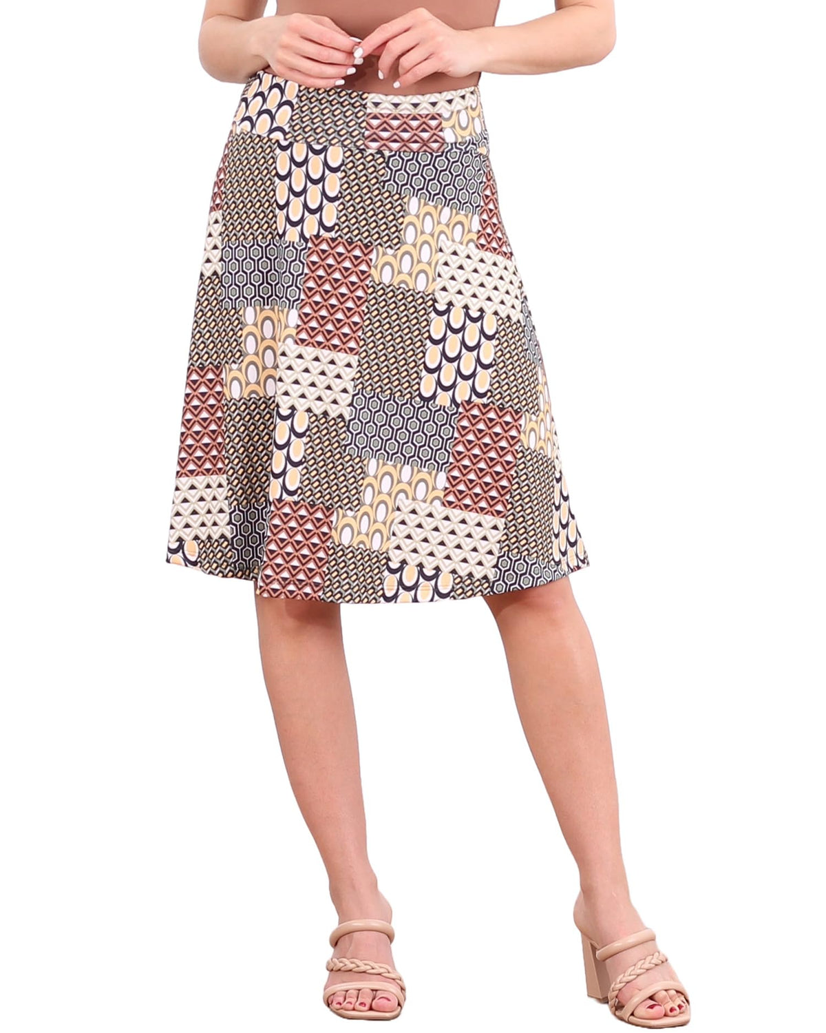 Popana Midi Skirt for Women, Flowy Skirts for Women Midi Length