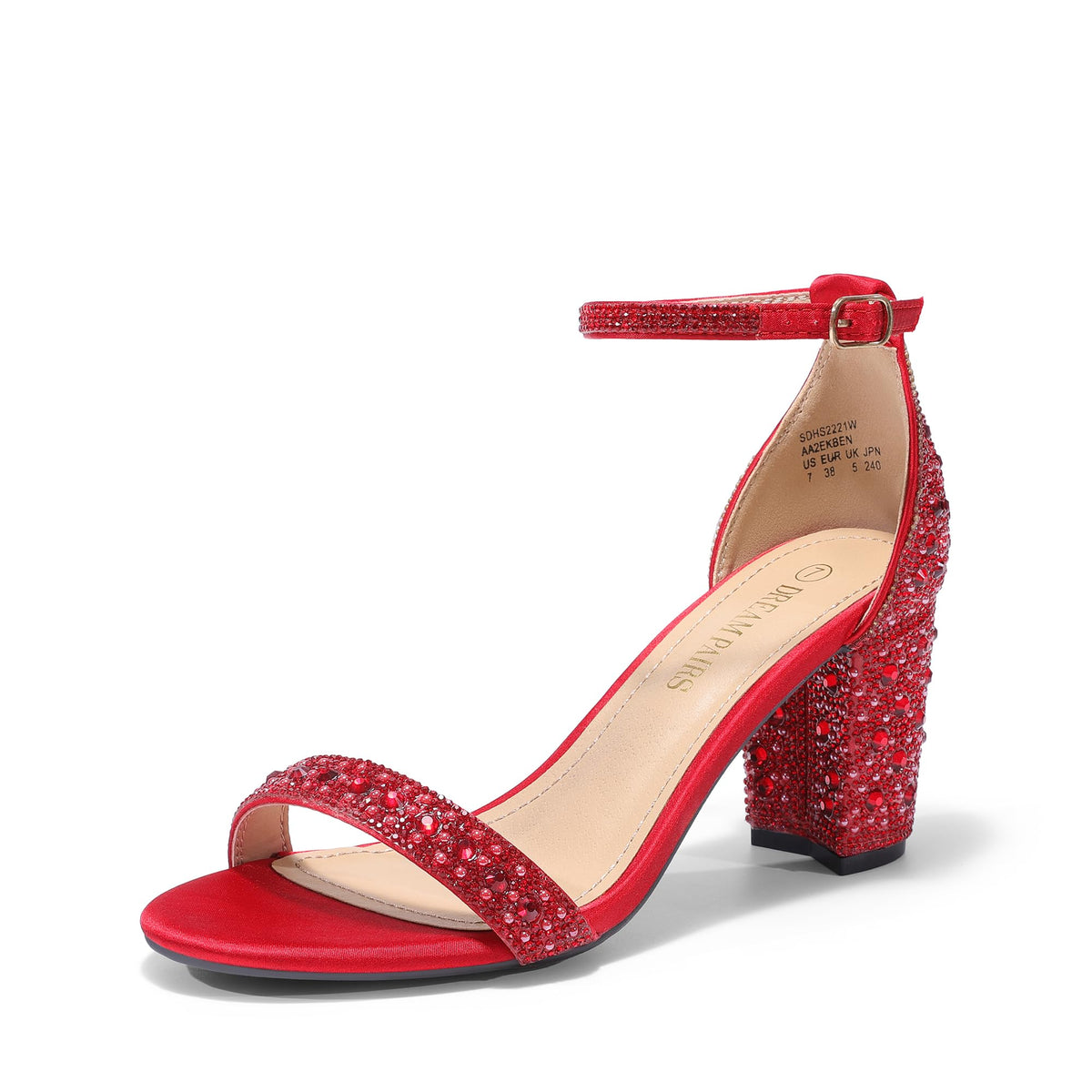 DREAM PAIRS Women's Comfort Block Heel Sandals