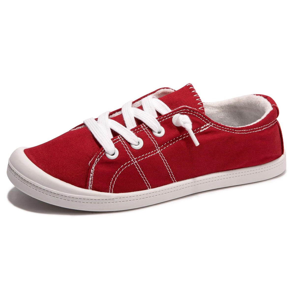 Women's Slip-On Canvas Sneakers, Low Top Walking Shoes