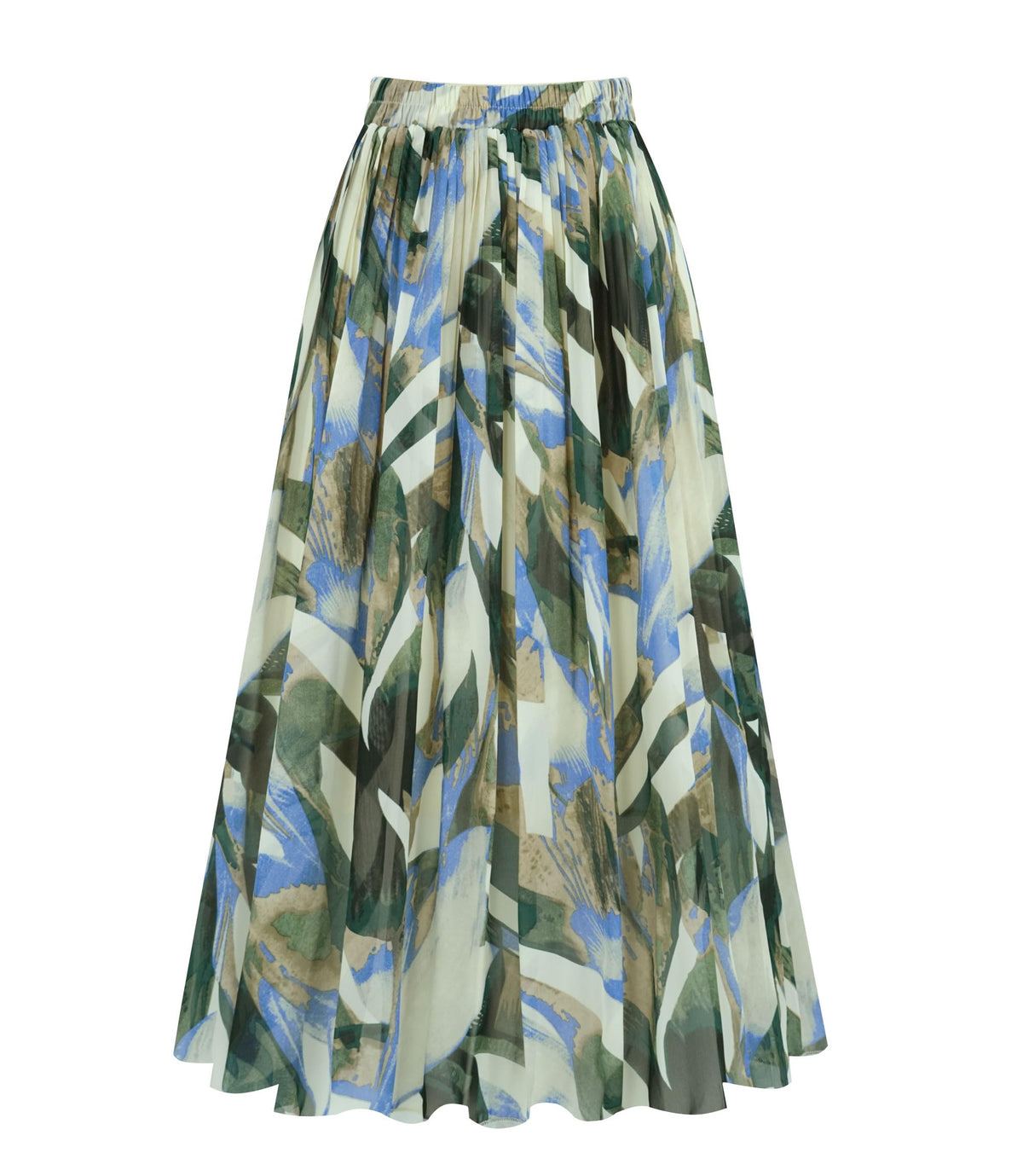 Kingfancy Women's Pleated Skirt A-Line Midi Skirts
