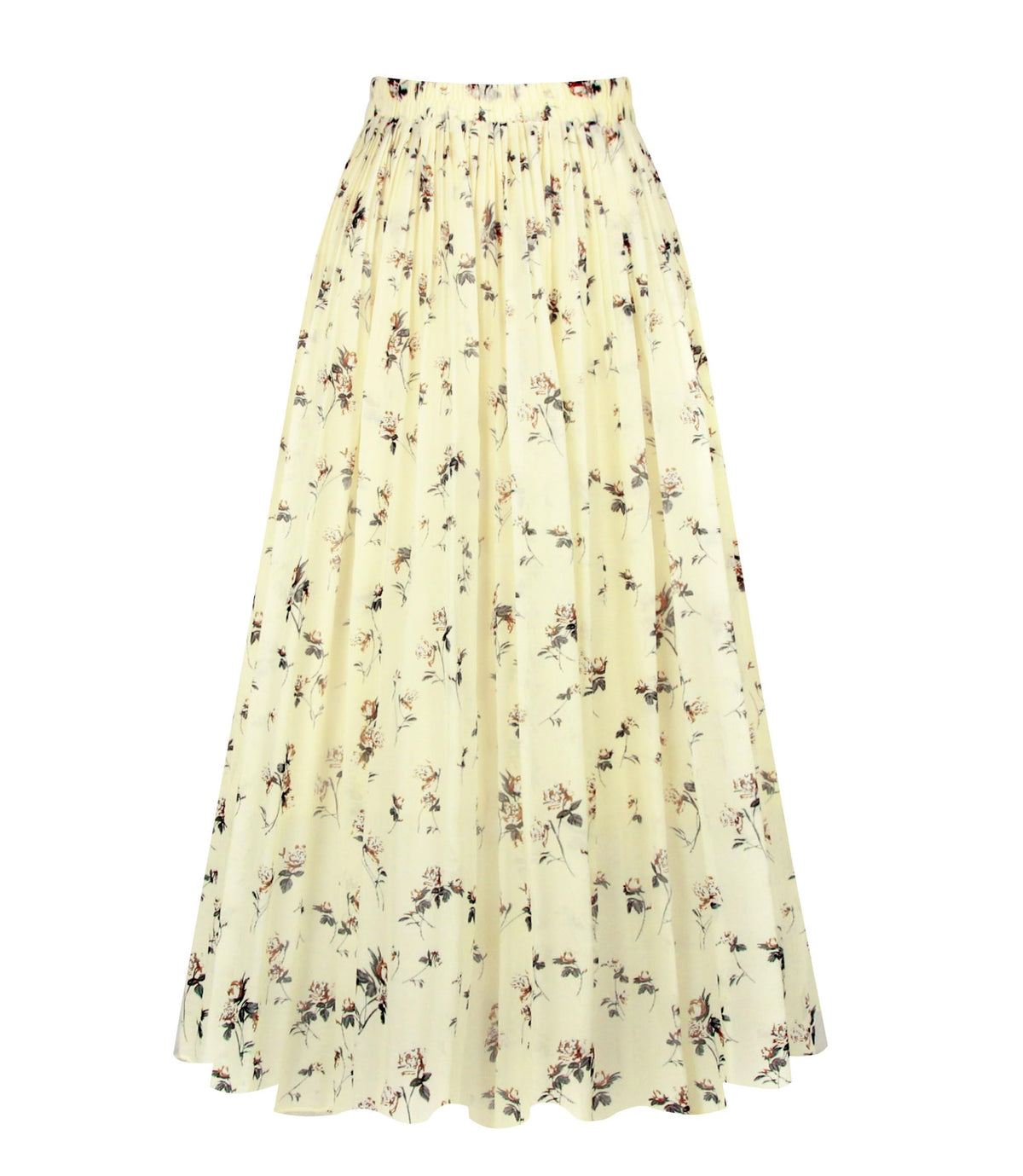 Kingfancy Women's Pleated Skirt A-Line Midi Skirts