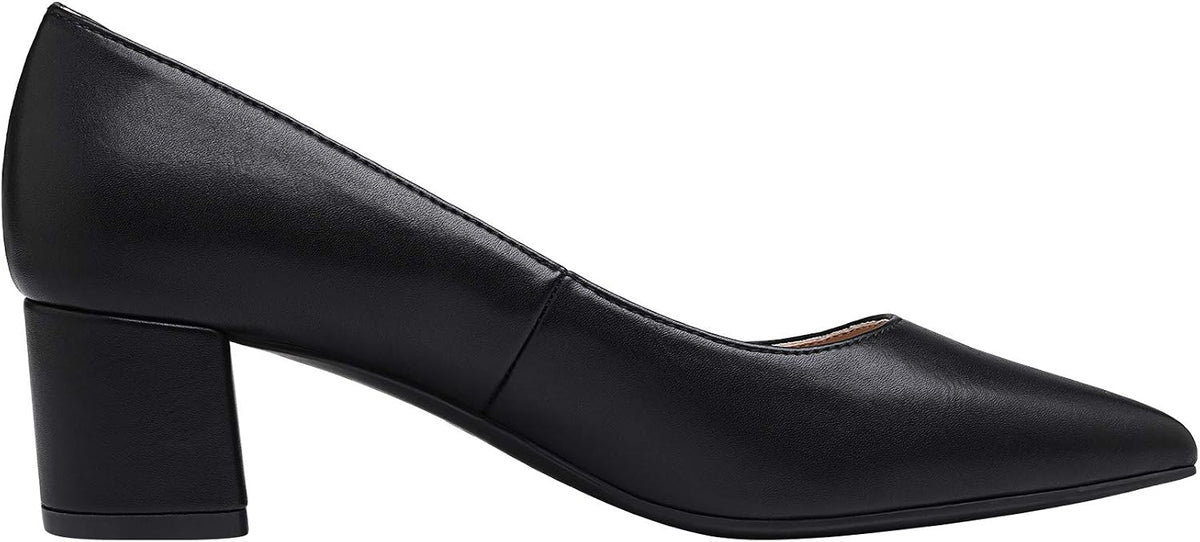 DREAM PAIRS Women's Chunky Low Block Heel Pumps